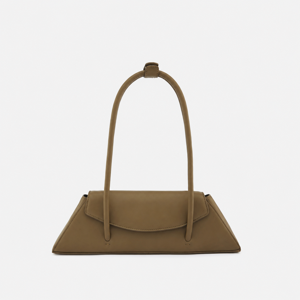 Bag It Diana Nappa Leather Flap Shoulder Bag - Palm