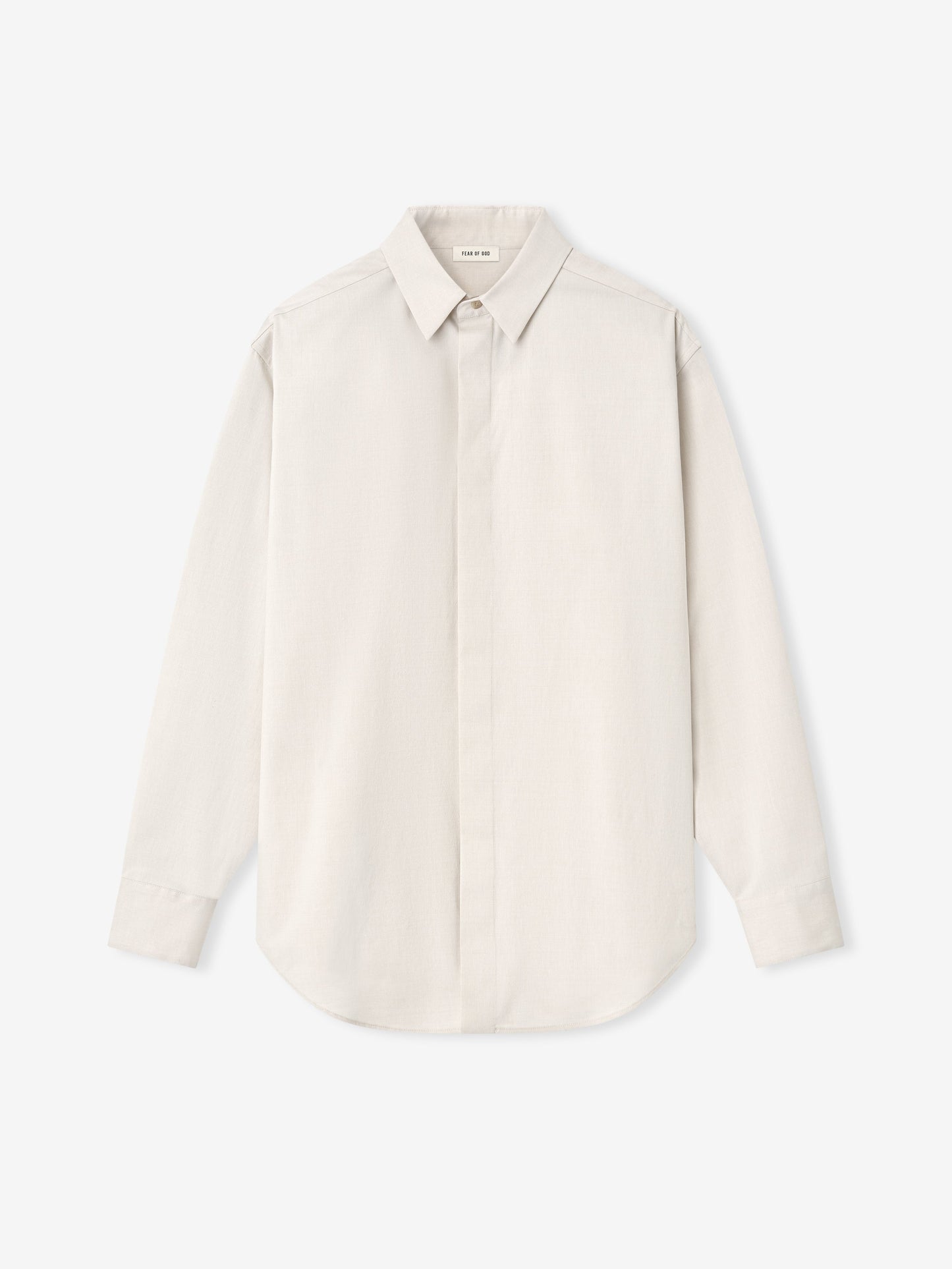 Fear of God Cotton-Wool Oxford Shirt – Ivory, Men's Long Sleeve
