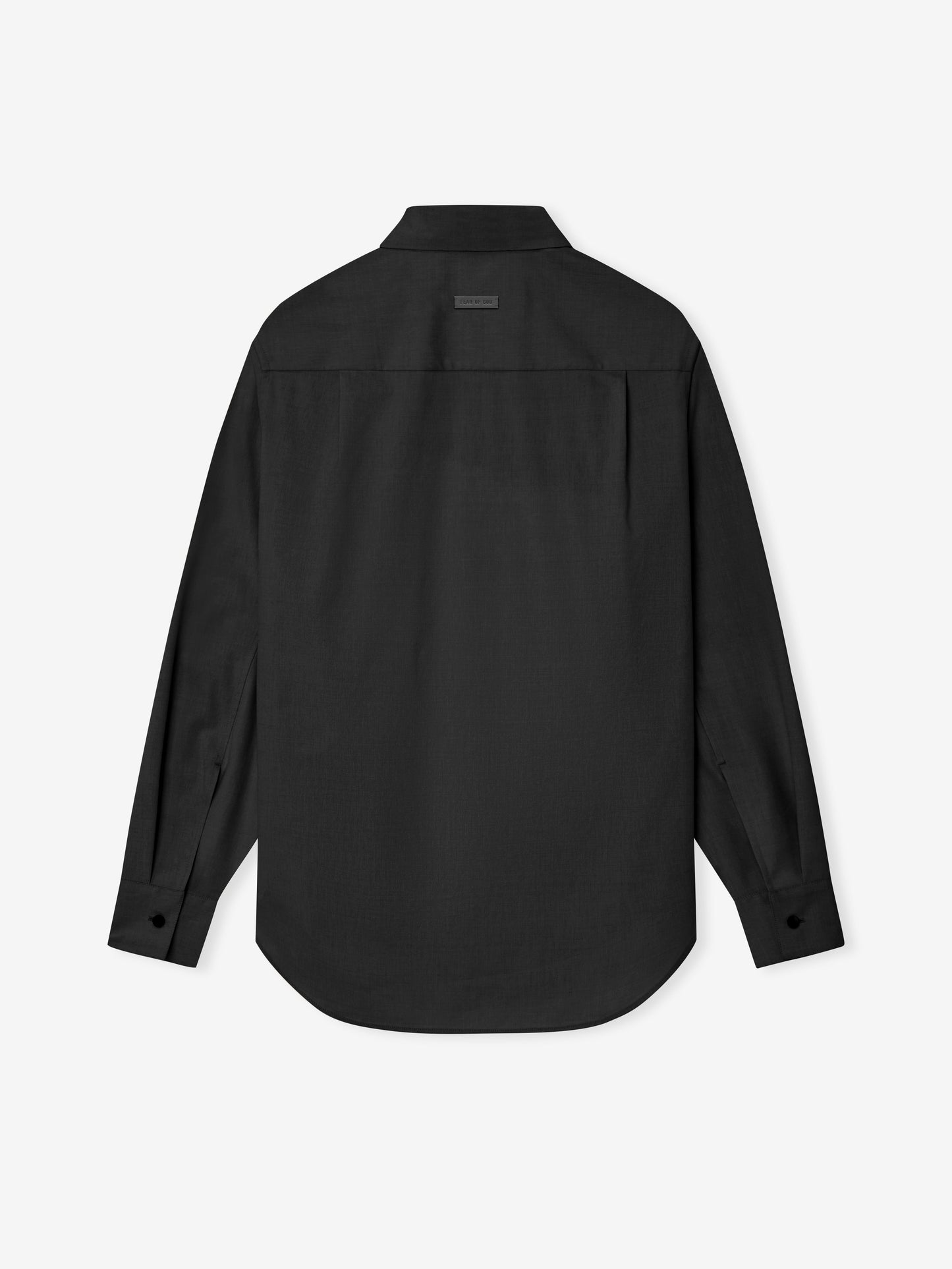 Fear of God Cotton-Wool Oxford Shirt – Black, Men's Long Sleeve