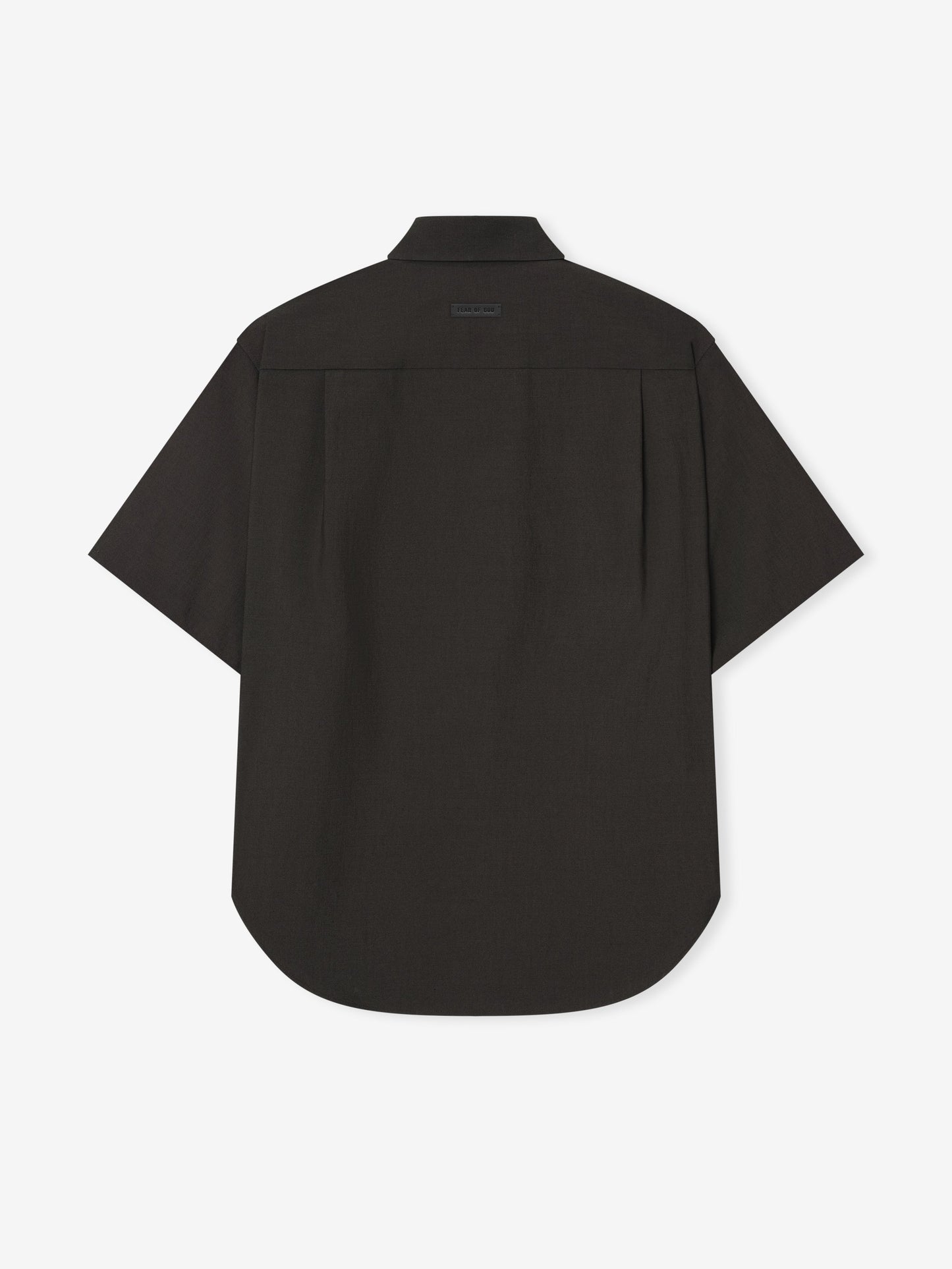 Fear of God Cotton-Wool Oxford Short Sleeve Shirt – Off Black, Men's
