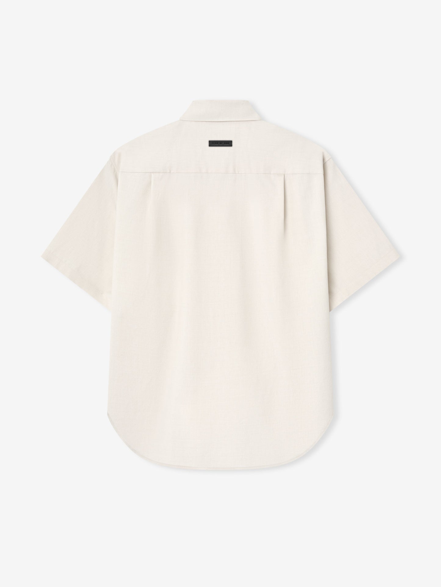 Fear of God Cotton-Wool Oxford Short Sleeve Shirt – Ivory, Men's