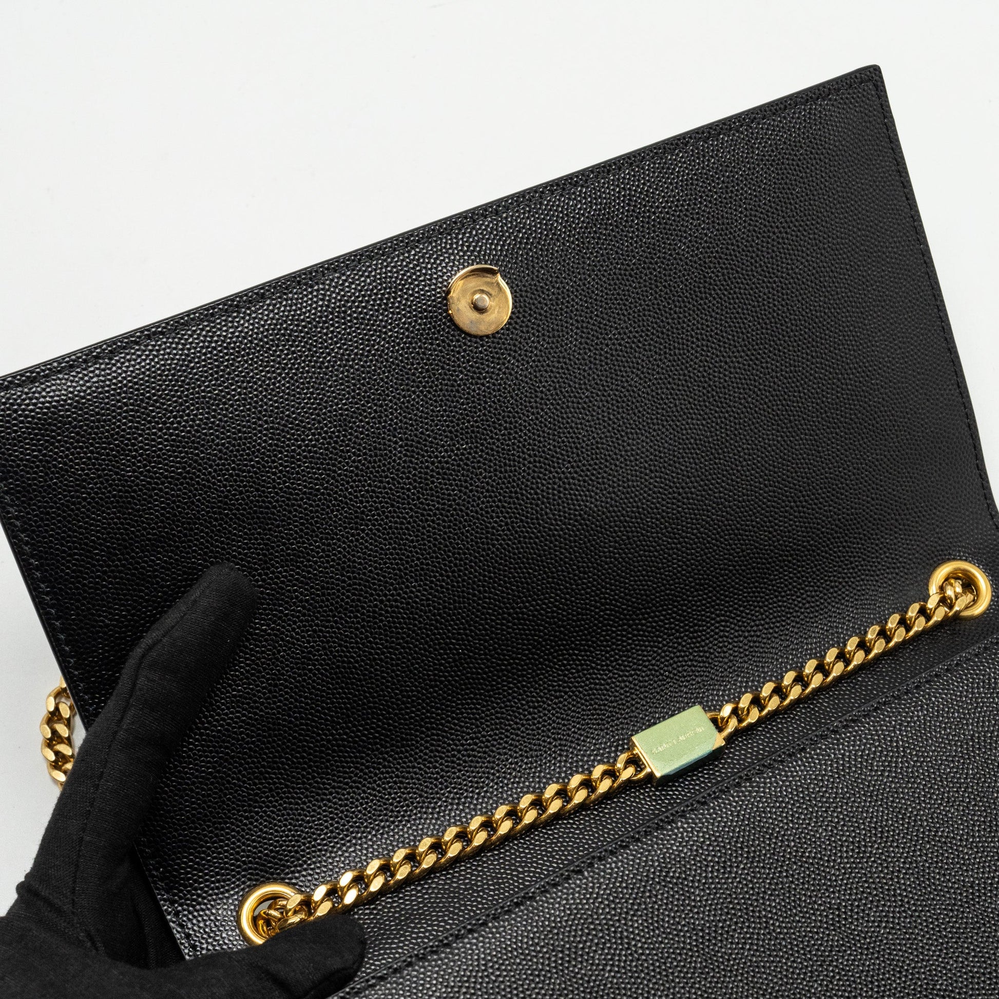 Saint Laurent Kate Medium bag in Black - back view close-up