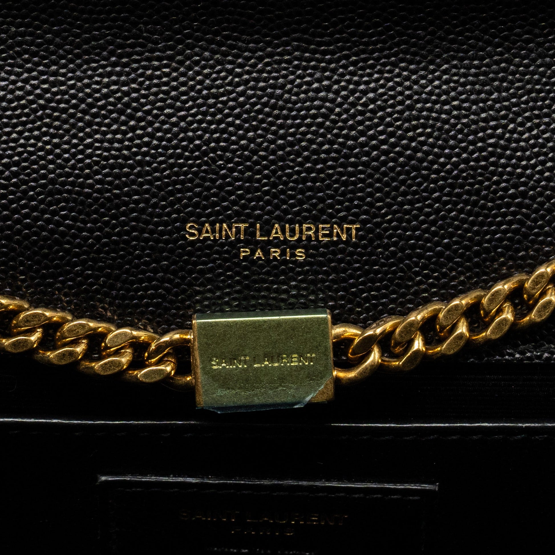 Saint Laurent Kate Medium bag in Black - interior compartment detail