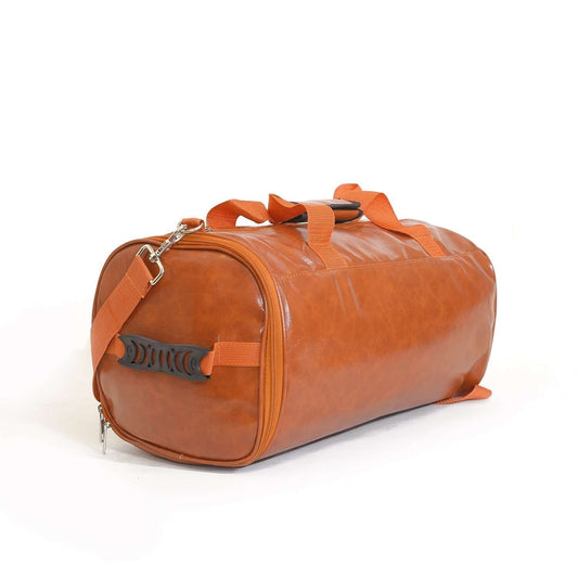 Bag It Zorro Duffel Bag - Brown Vegan Leather Travel Bag