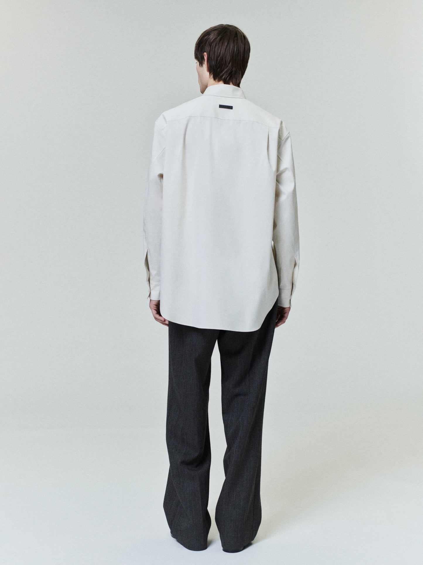 Fear of God Cotton-Wool Oxford Shirt – Ivory, Men's Long Sleeve