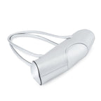 Bag It Elizabeth Mini Saffiano Leather Baguette Bag – Silver
