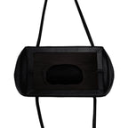 Bag It Elizabeth Mini Pebbled Leather Baguette Bag – Black