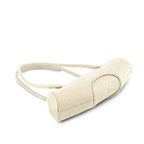 Bag It Elizabeth Mini Pebbled Leather Baguette Bag – Bone