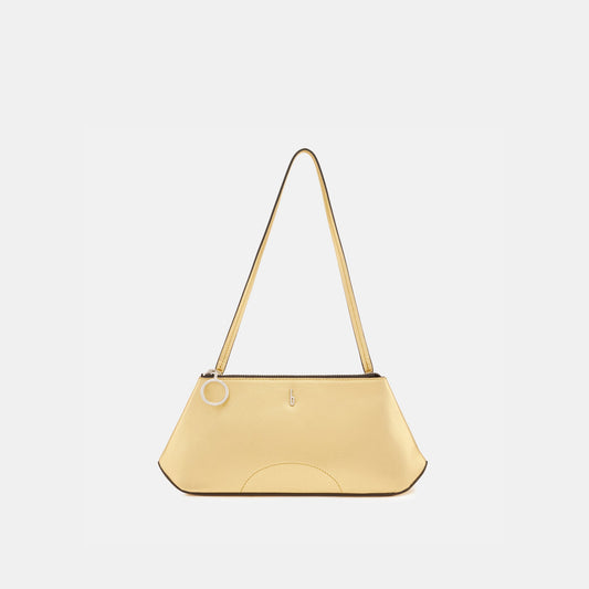 Bag It Elizabeth Mini Saffiano Leather Convertible Pouch – Gold