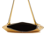 Bag It Elizabeth Mini Saffiano Leather Convertible Pouch – Gold
