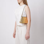 Bag It Elizabeth Mini Saffiano Leather Convertible Pouch – Gold