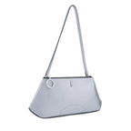 Bag It Elizabeth Mini Saffiano Leather Convertible Pouch – Silver