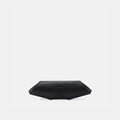 Bag It Elizabeth Saffiano Leather Baguette Clutch – Black