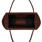 Bag It Elizabeth Pebbled Leather Baguette Bag – Cacao