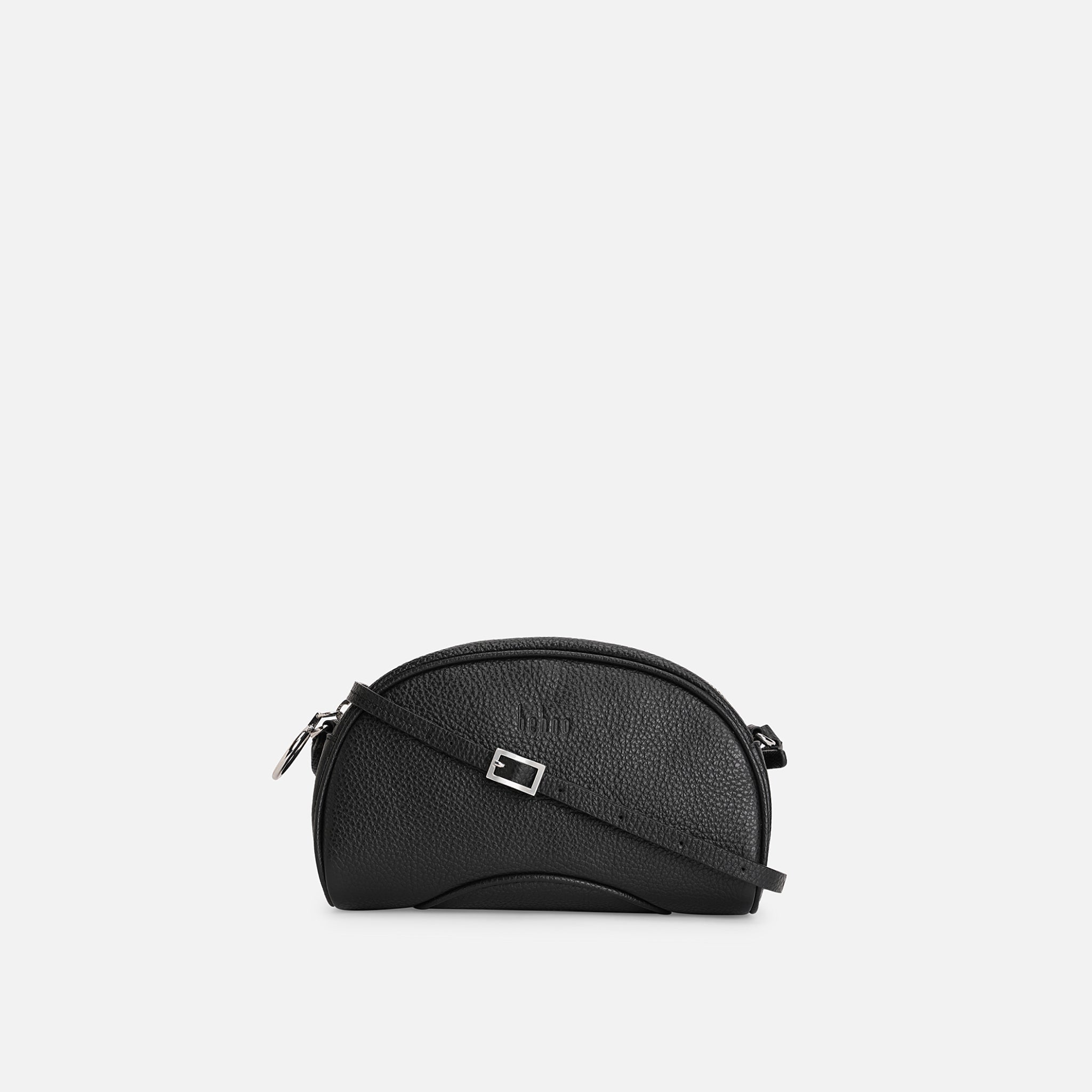 Bag It Elizabeth Pebbled Leather Crossbody Camera Bag – Black