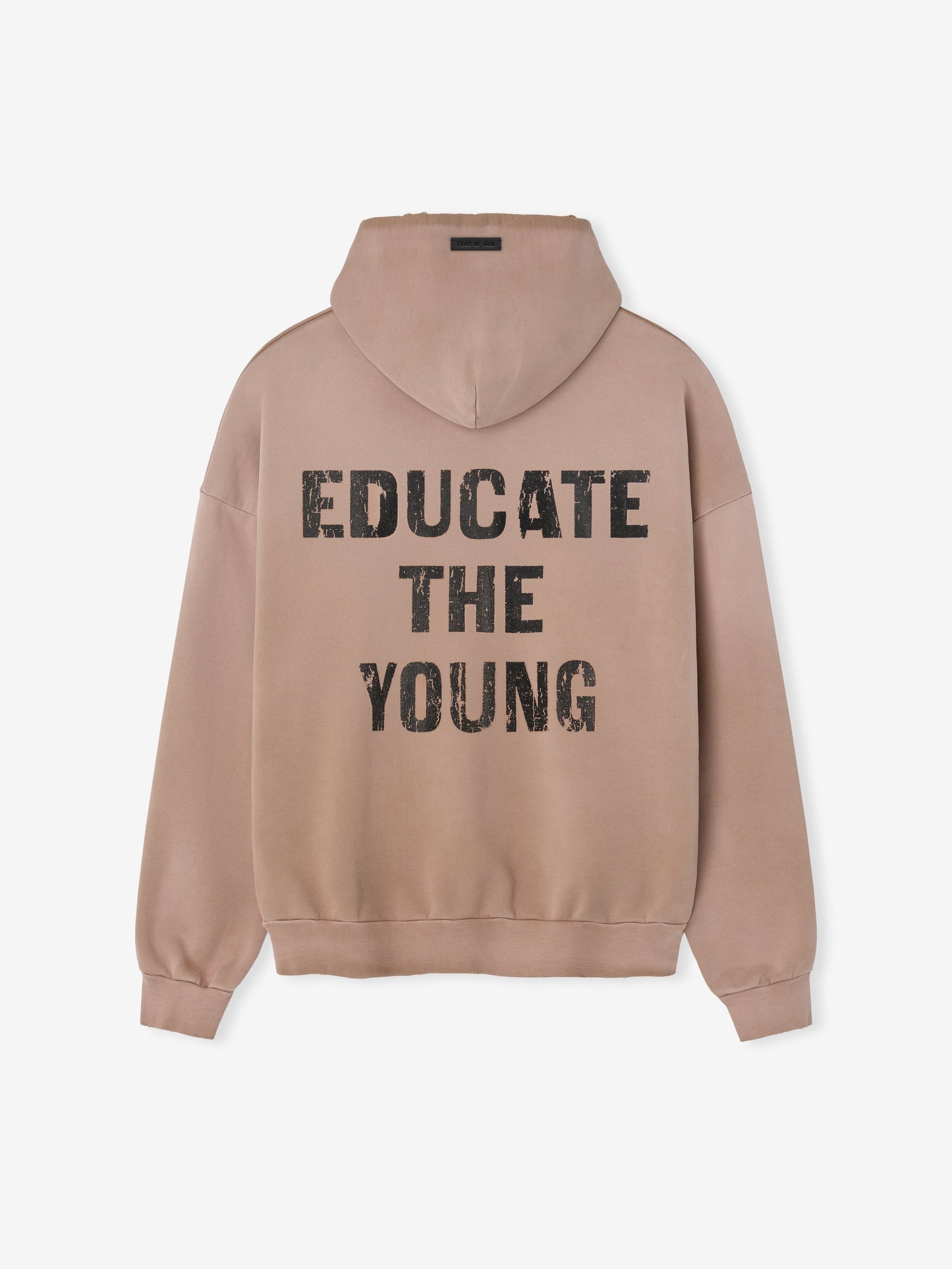 Fear of God Educate Hoodie – Dune Pearl, Men's Cotton Fleece Pullover