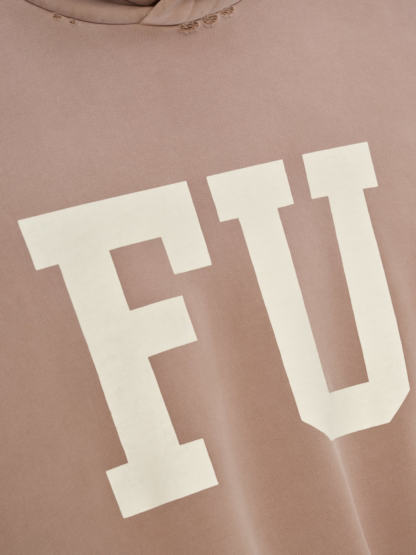Fear of God Educate Hoodie – Dune Pearl, Men's Cotton Fleece Pullover