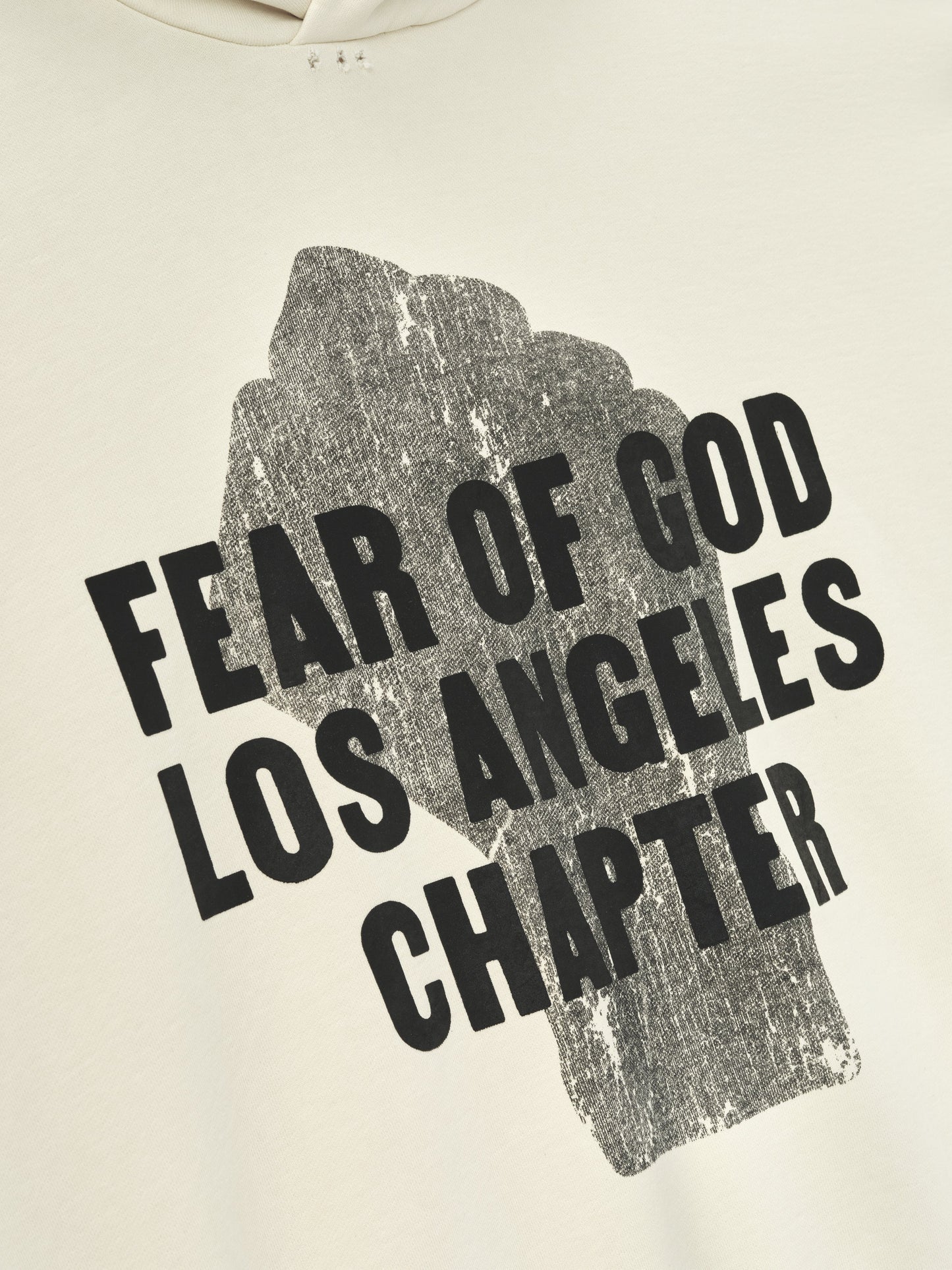 Fear of God 213 Chapter Graphic Hoodie – Cream/Black, Men's Cotton Fleece
