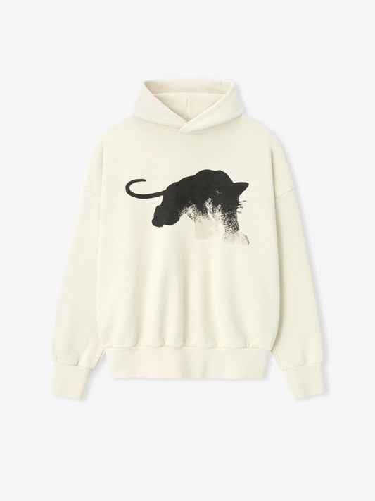 Fear of God 510 Panther Graphic Hoodie – Cream/Black, Men's Cotton Fleece