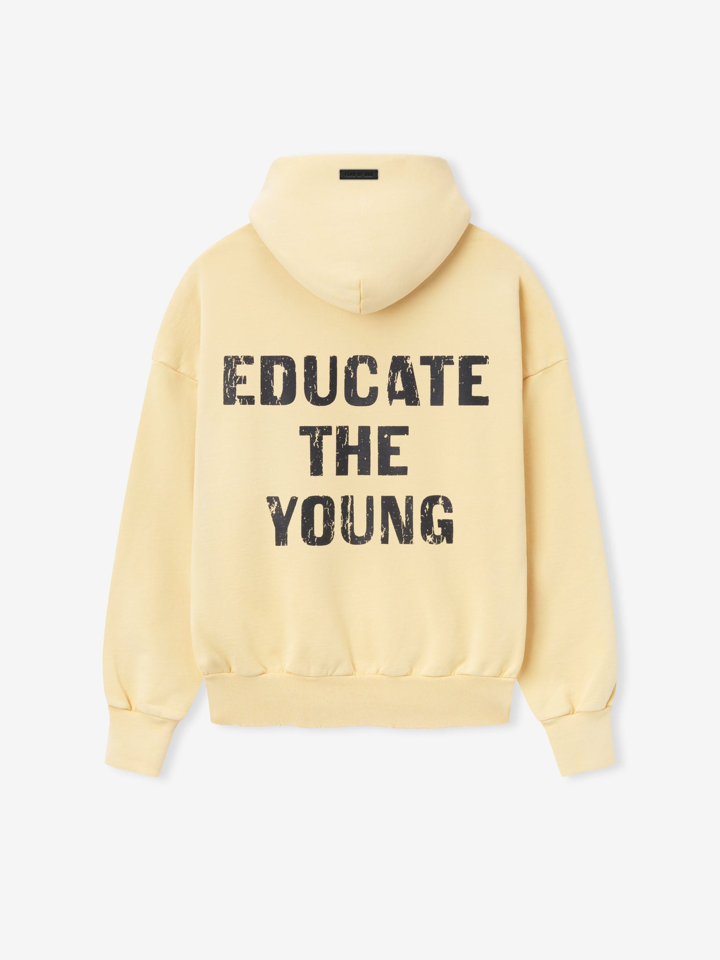 Fear of God Educate Hoodie – Gold Haze, Men's Cotton Fleece Pullover