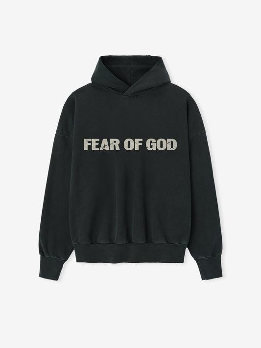 Fear of God Heaven Hoodie – Black, Men's Cotton Fleece Pullover