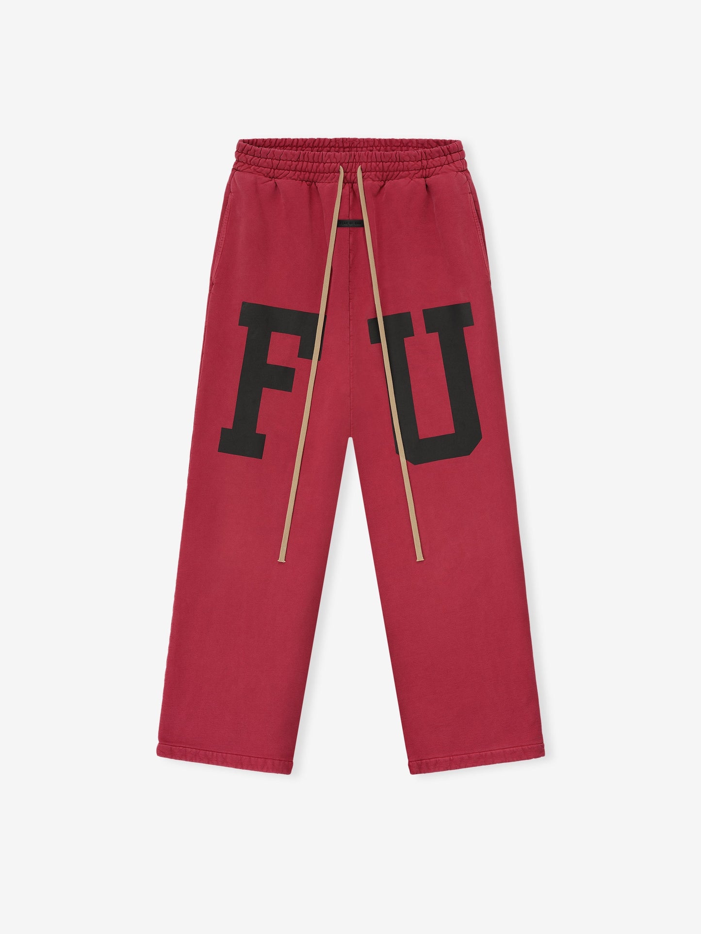 Fear of God Wide Leg FU Sweatpant – Red/Black, Men's Limited Edition