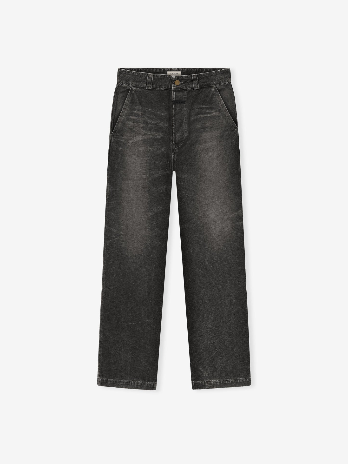 Fear of God Canvas Utility Pant – Washed Black, Men's Straight Leg