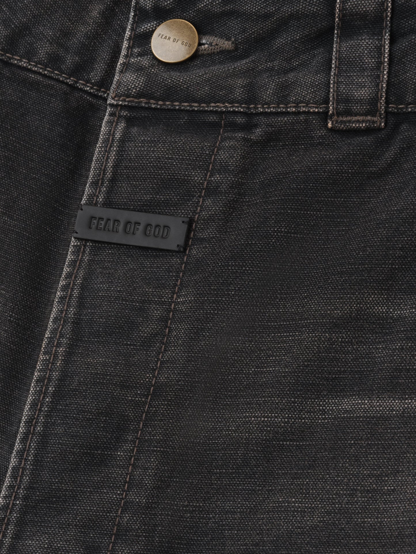 Fear of God Canvas Utility Pant – Washed Black, Men's Straight Leg
