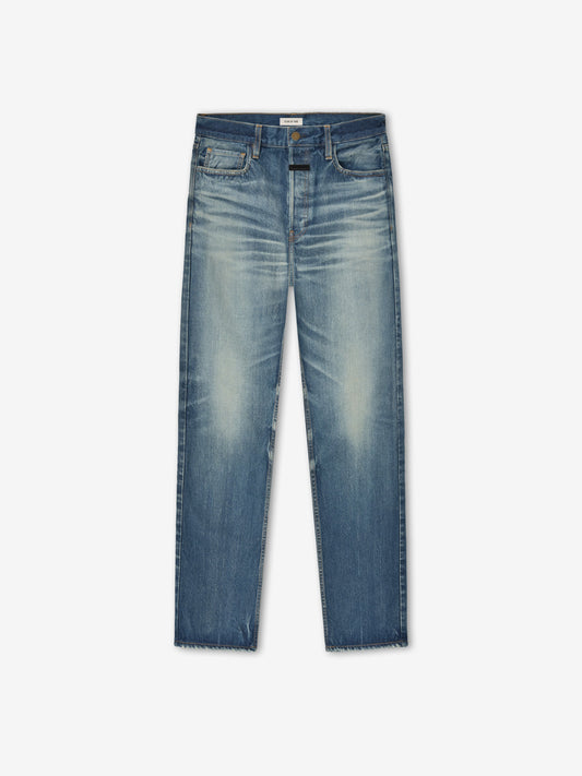 Fear of God Straight 5 Pocket Jean – Mid Indigo, Men's