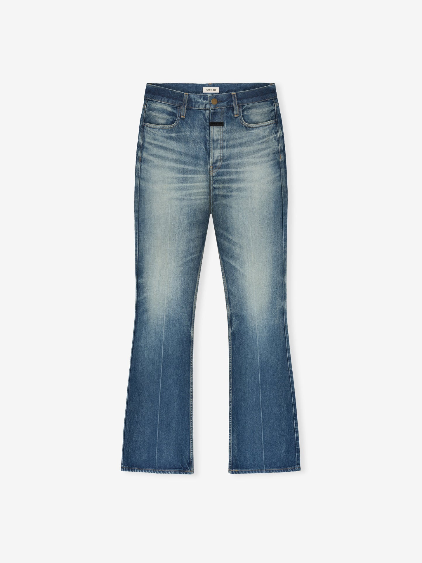 Fear of God 70s Relaxed Fit Jean – Mid Indigo, Men's Distressed Denim