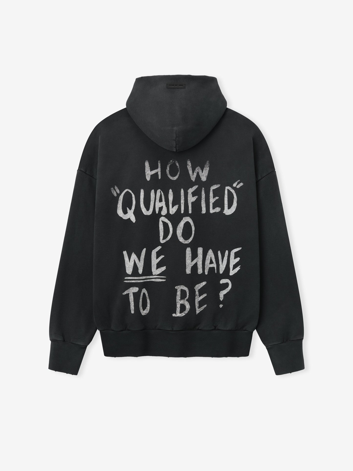 Fear of God Freedom Now Cropped Hoodie – Black, Men's Vintage Fit