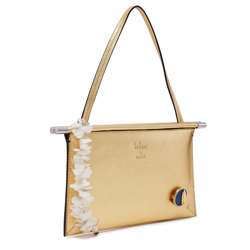 Bag It Frida Mini Crossbody Bag with Charms – Gold