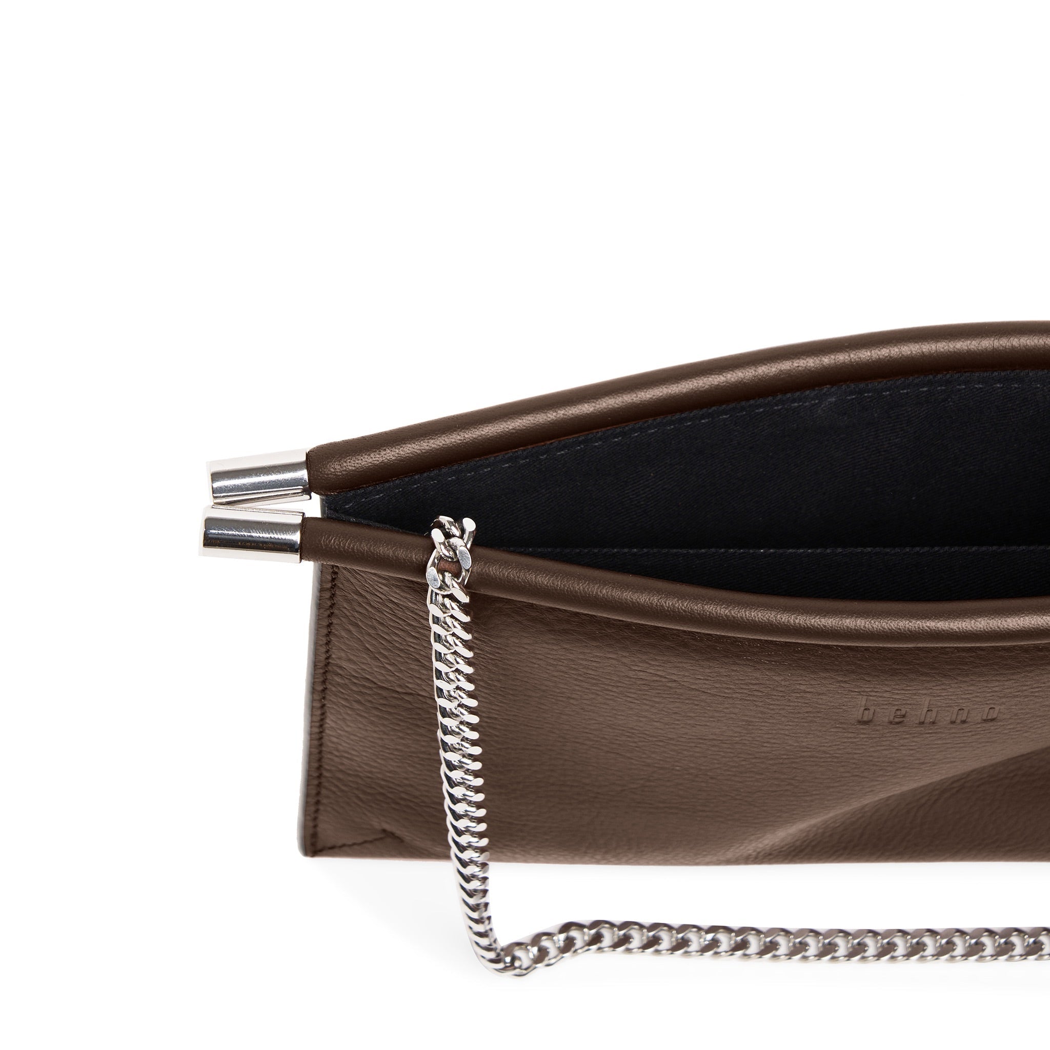 Bag It Frida Mini Pebbled Leather Crossbody Clutch – Cacao