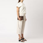 Bag It Frida Mini Pebbled Leather Crossbody Clutch – Cacao