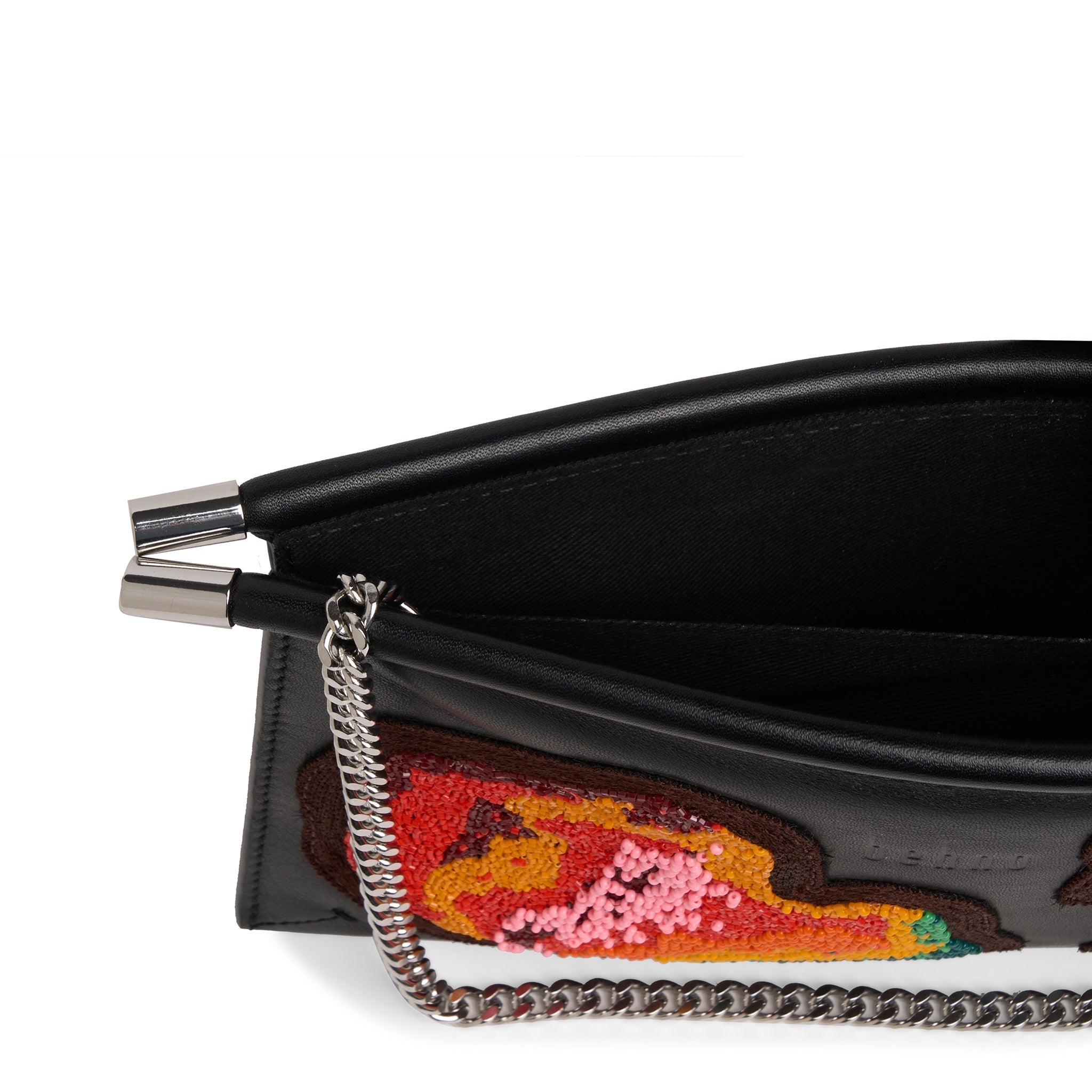 Bag It Frida Mini Hand-Patched Crossbody Clutch – Black Multi