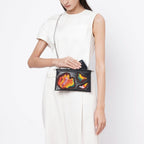 Bag It Frida Mini Hand-Patched Crossbody Clutch – Black Multi