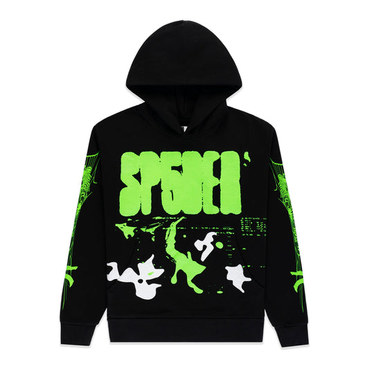 SP5DER X-Ray Hoodie – Black - Front View