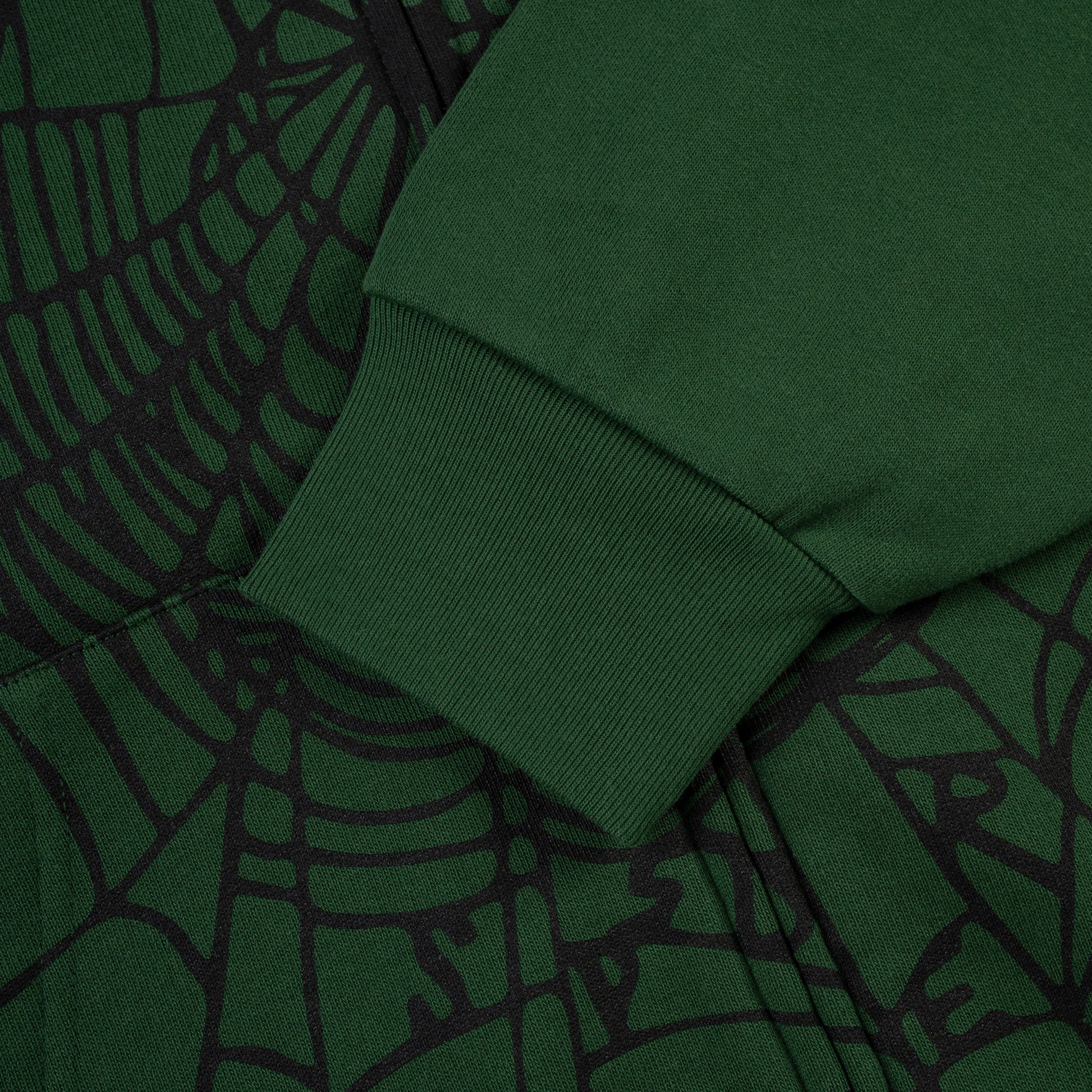 SP5DER OG Web Studded Full-Zip Hoodie - Green - Detail View 3
