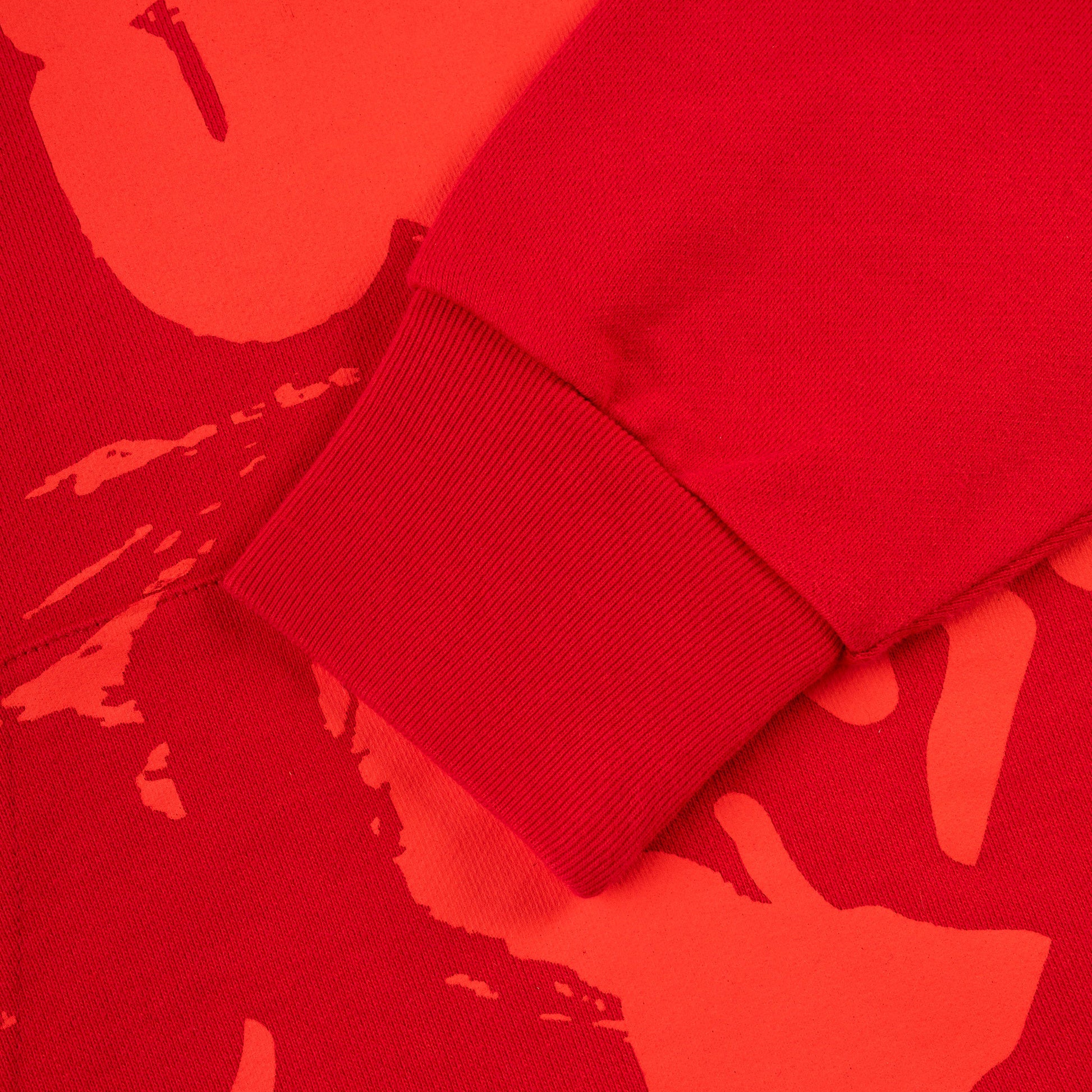 SP5DER X-Ray Hoodie – Red - Detail View 2