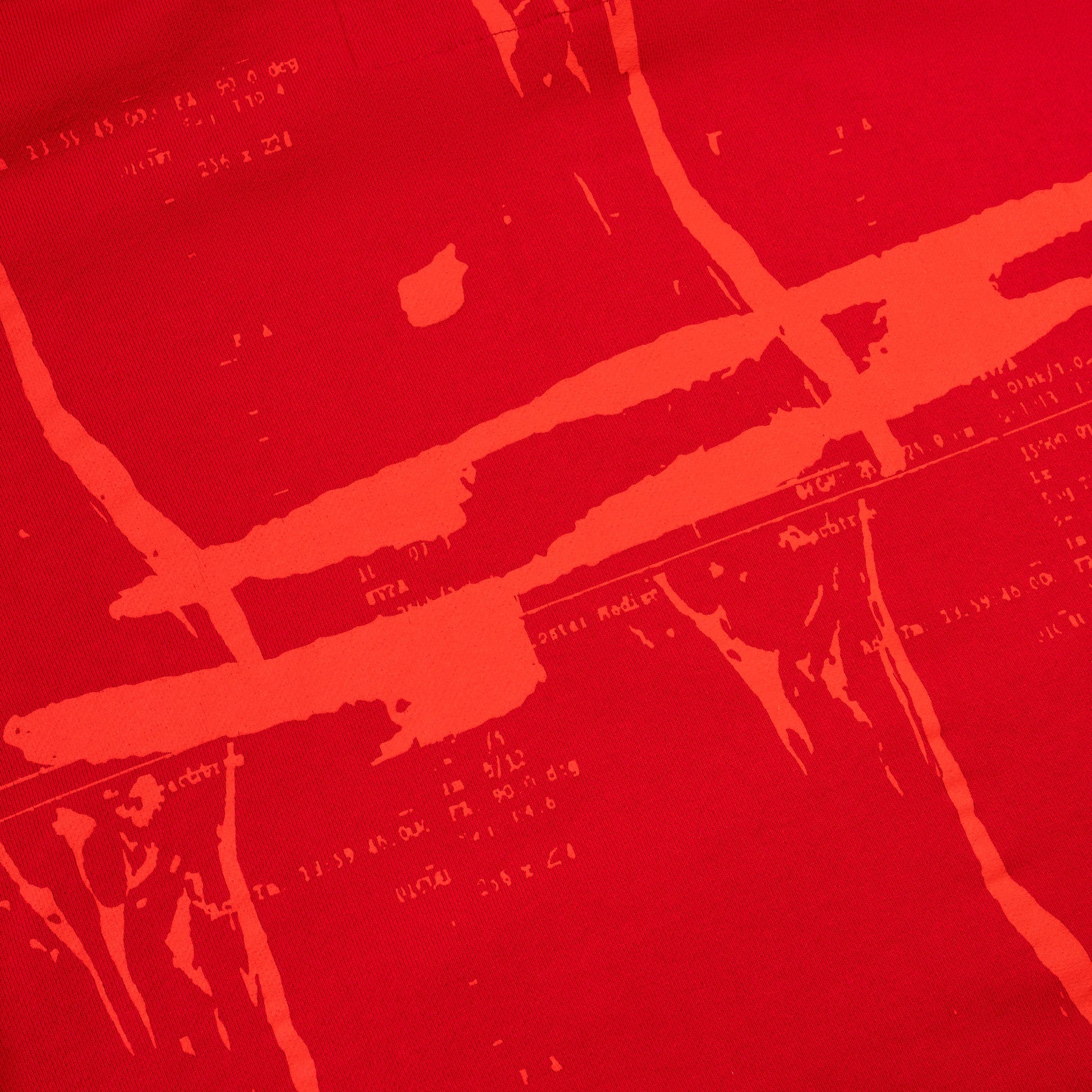 SP5DER X-Ray Hoodie – Red - Detail View 3