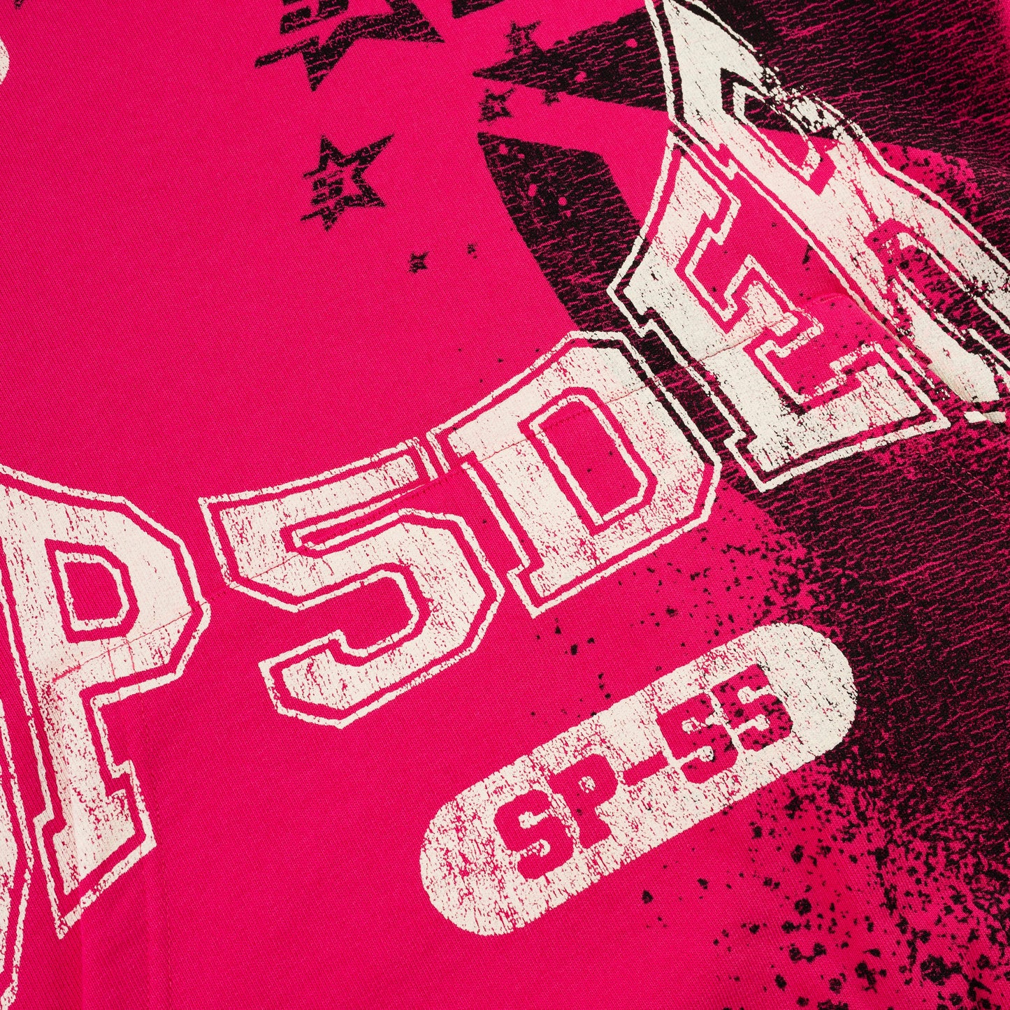 SP5DER Stencil Hoodie – Pink - Detail View 8