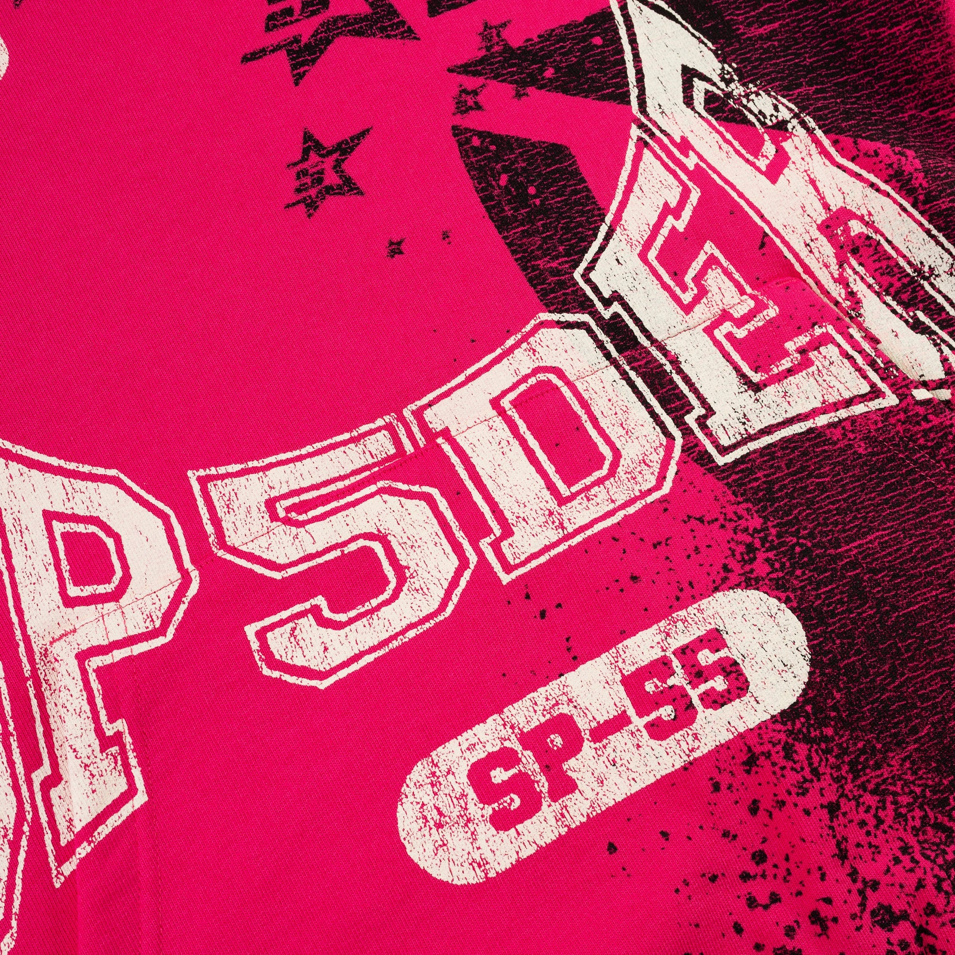 SP5DER Stencil Hoodie – Pink - Detail View 8