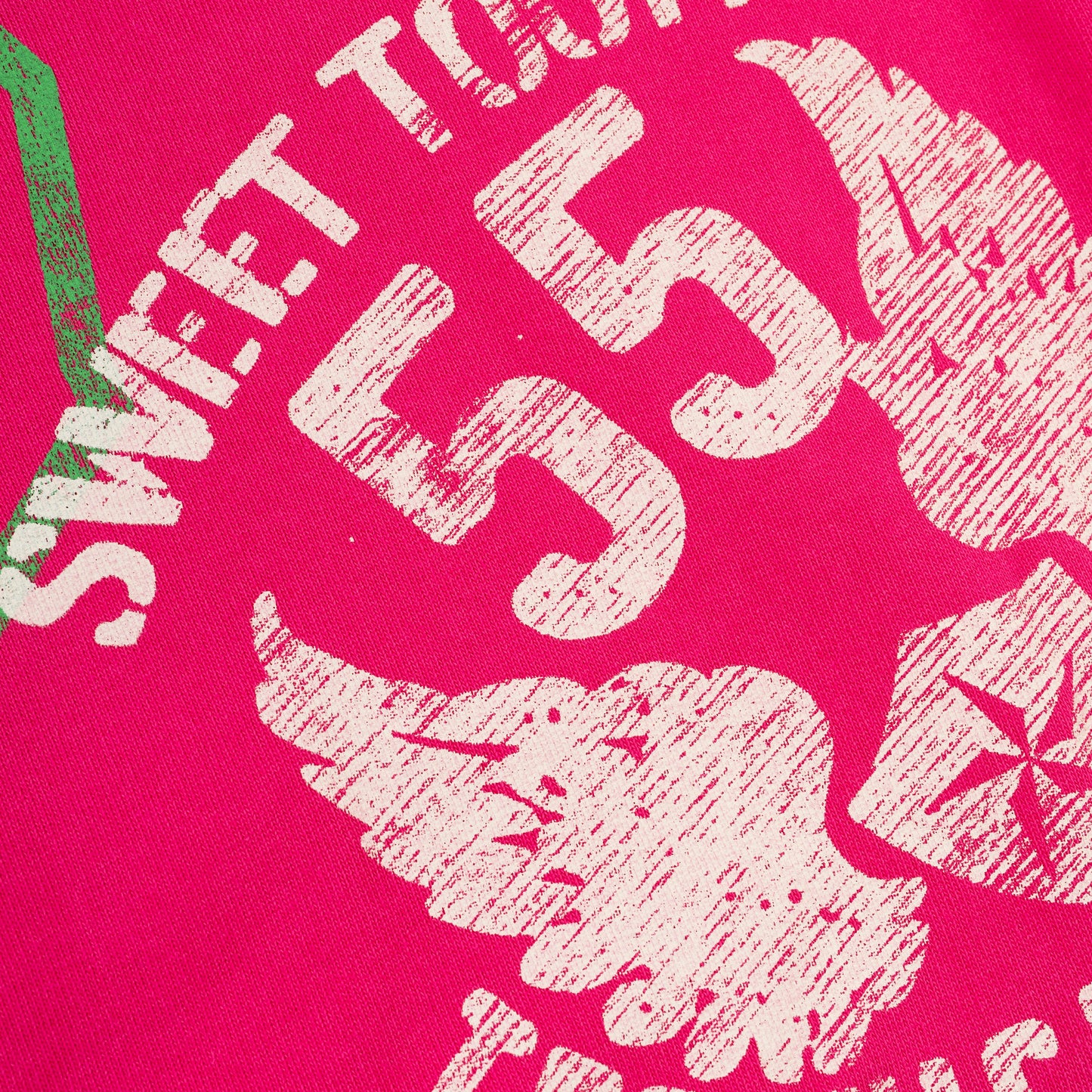 SP5DER Stencil Hoodie – Pink - Detail View 3