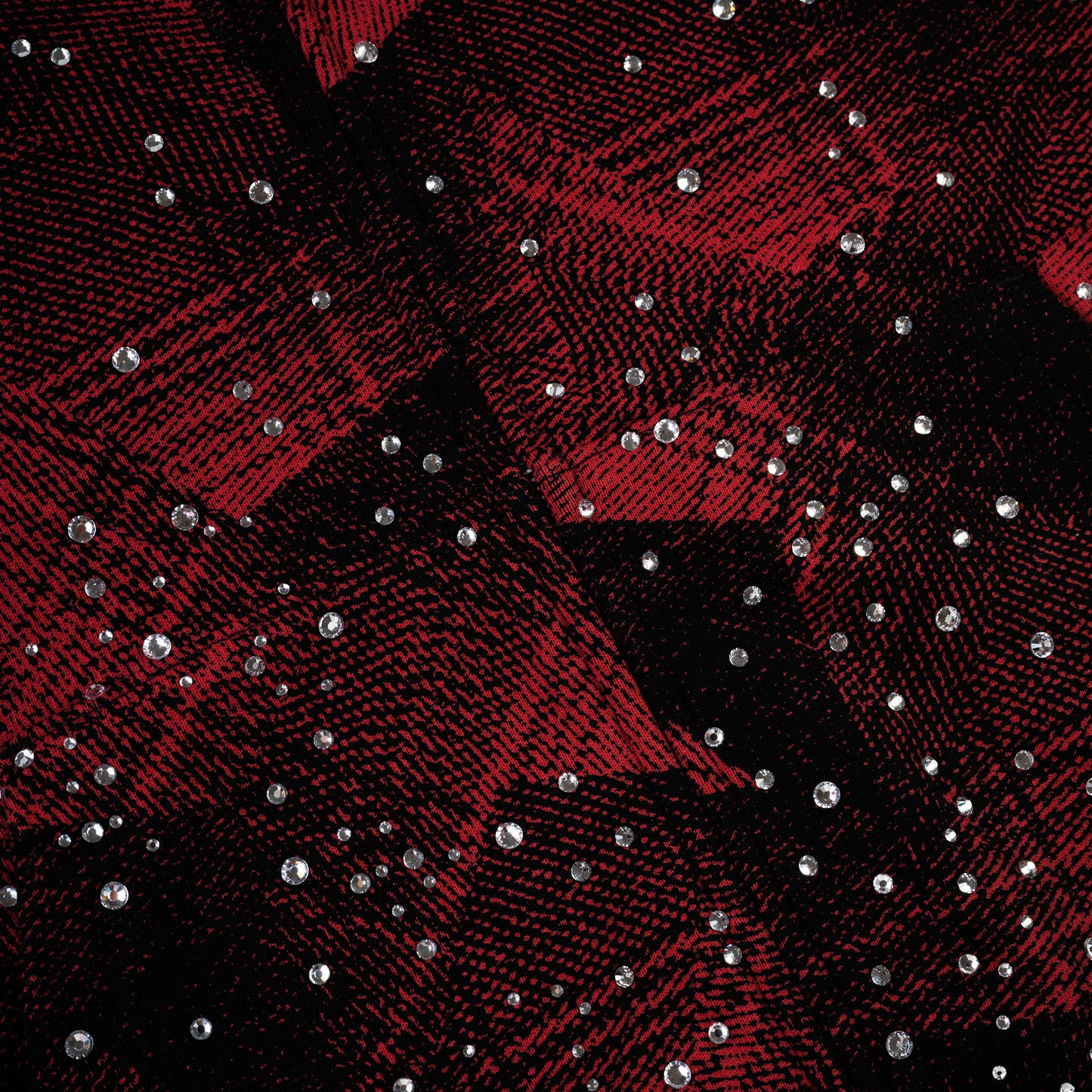 SP5DER Star Plaid Full-Zip Hoodie - Black - Detail View 2