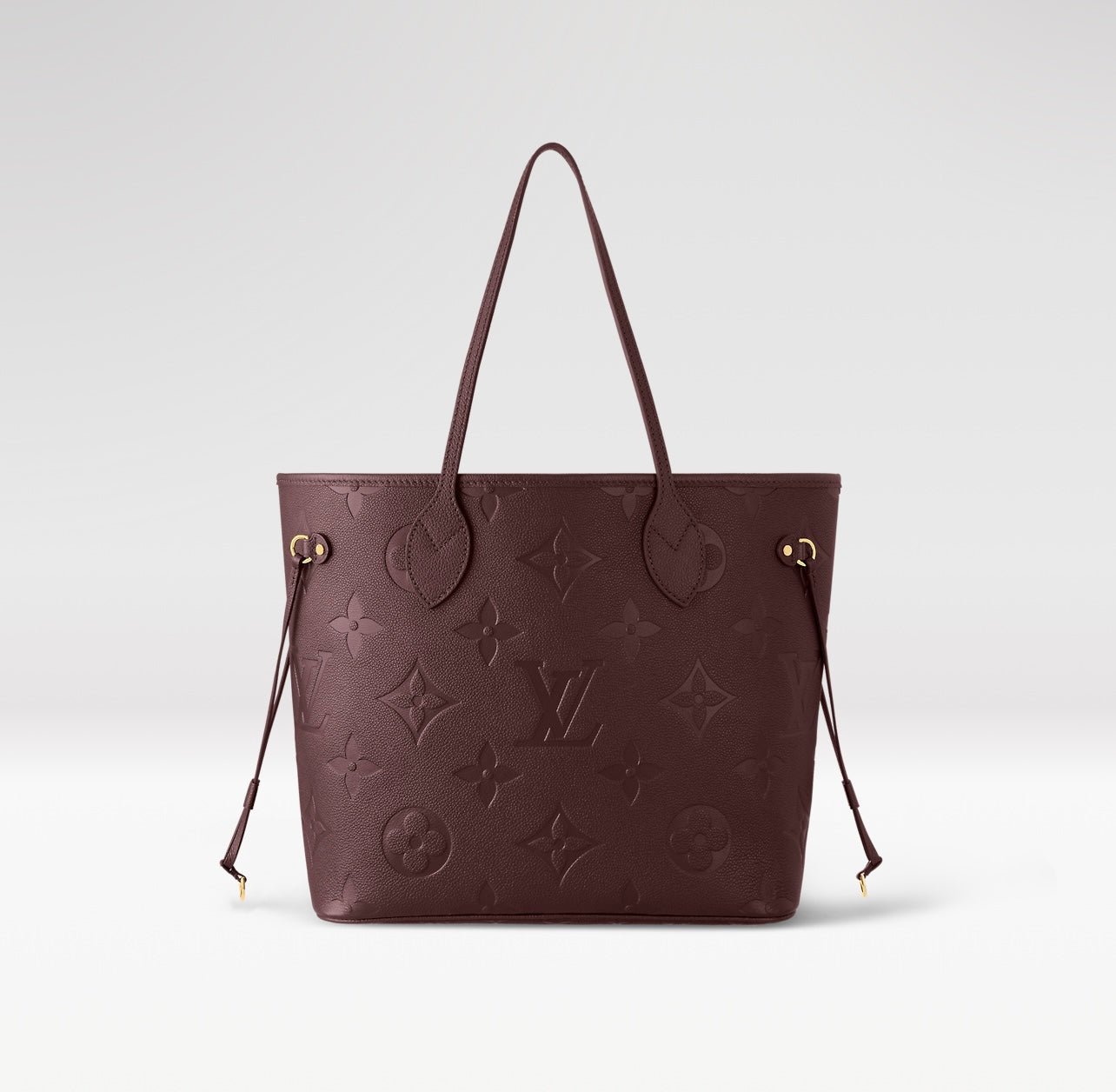 Louis Vuitton Neverfull MM Wine Burgundy Monogram Empreinte Leather Tote M46599