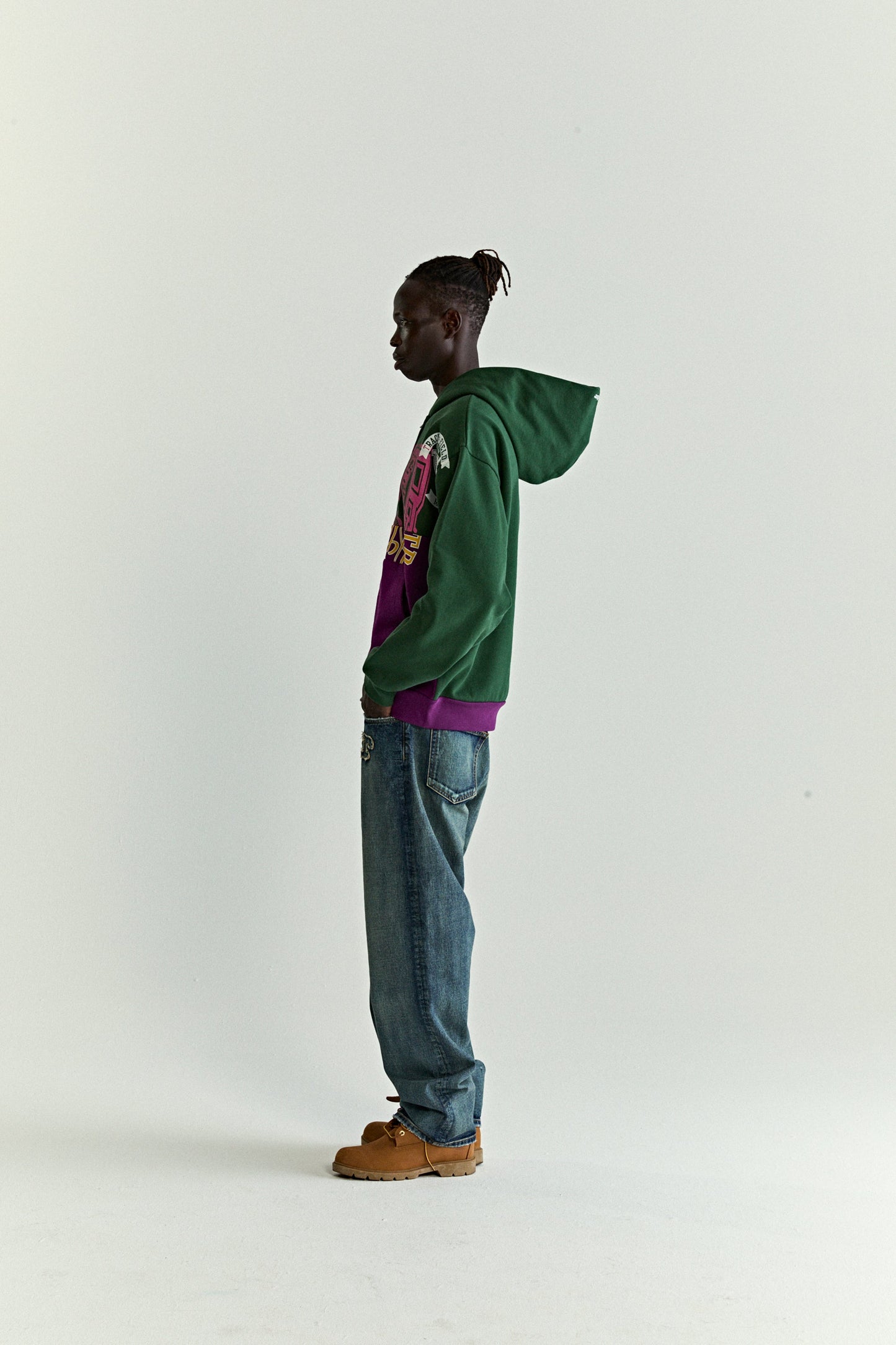 SP5DER Campers Field Full-Zip Hoodie – Green - Detail View 9