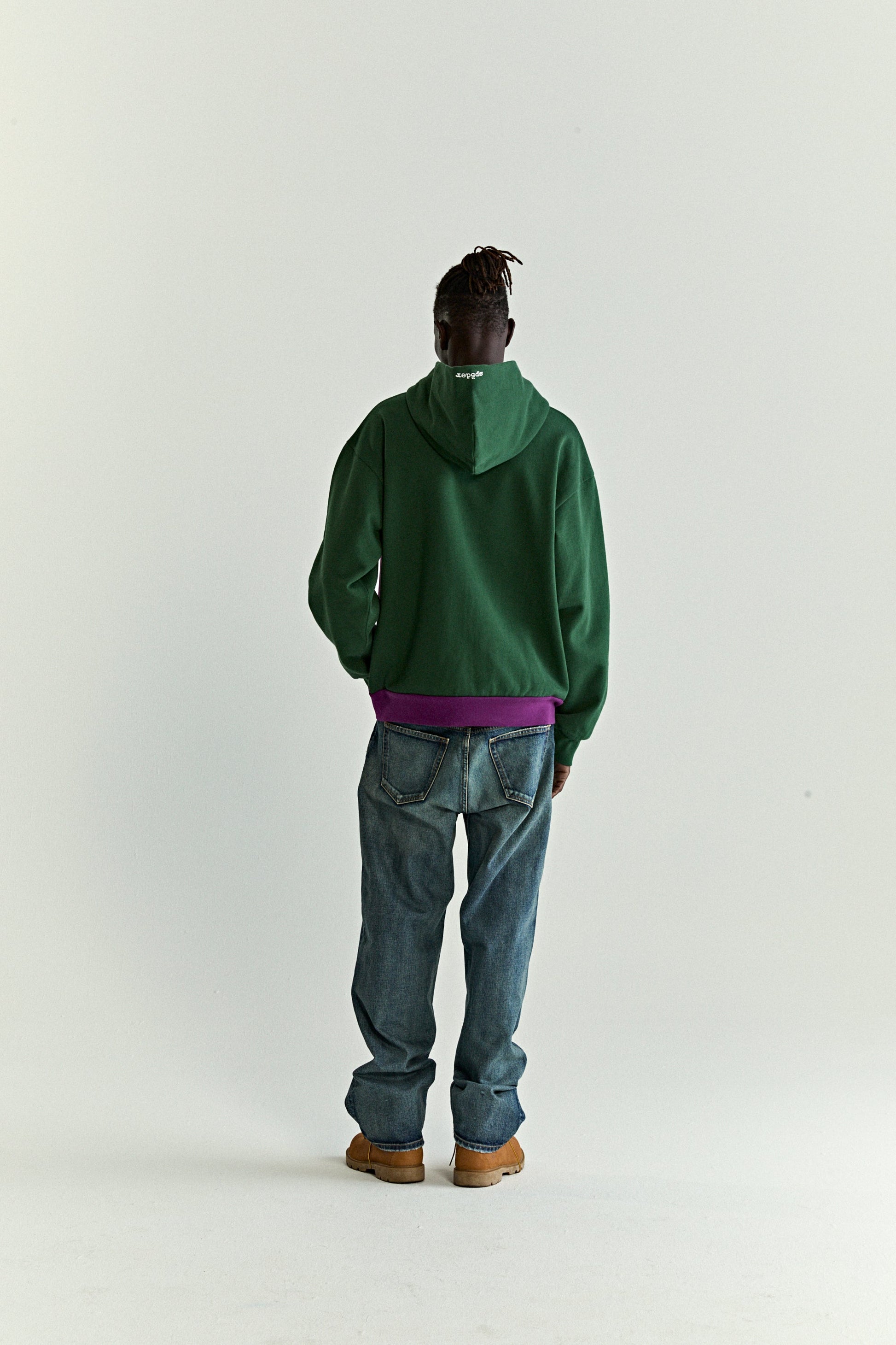 SP5DER Campers Field Full-Zip Hoodie – Green - Detail View 10