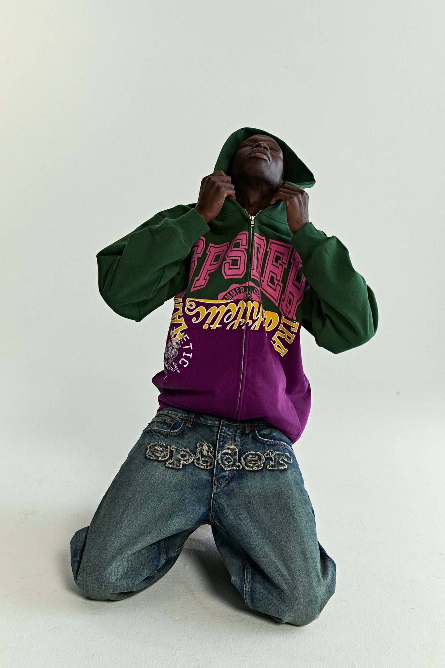 SP5DER Campers Field Full-Zip Hoodie – Green - Detail View 16