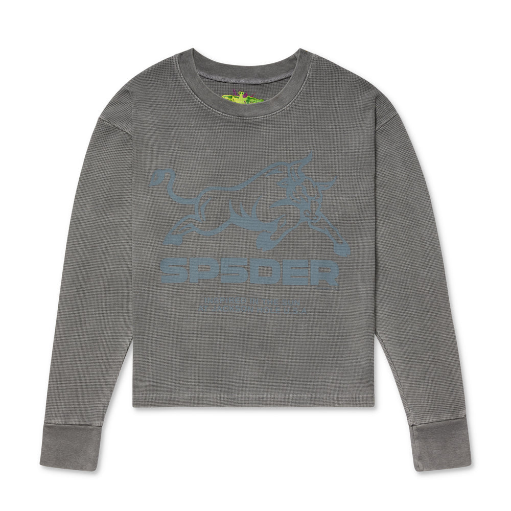 SP5DER Grey Bull Thermal Long Sleeve Top