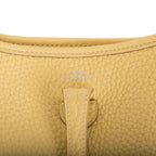 Hermes Jaune Poussin Clemence Evelyne TPM Bag Palladium Hardware
